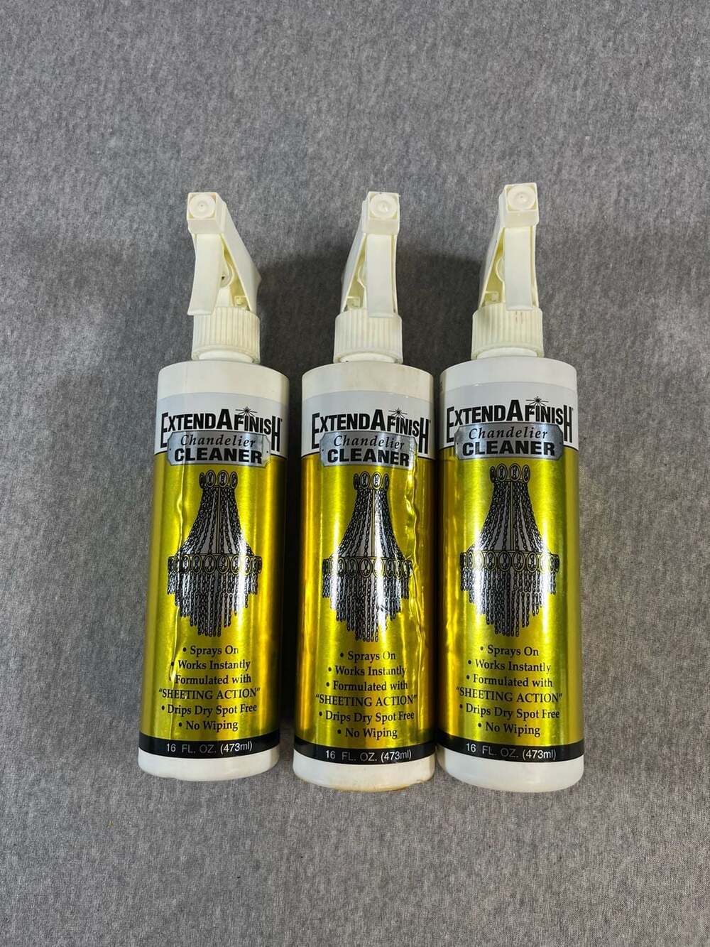 Lot Of 3-Discontinued Westinghouse Extend-A-Finish Chandelier Cleaner 40 Fl. Oz